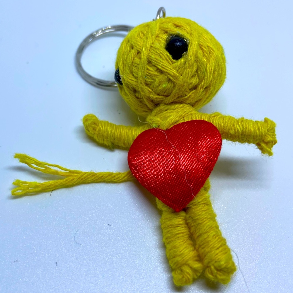 Voodoo doll keychain